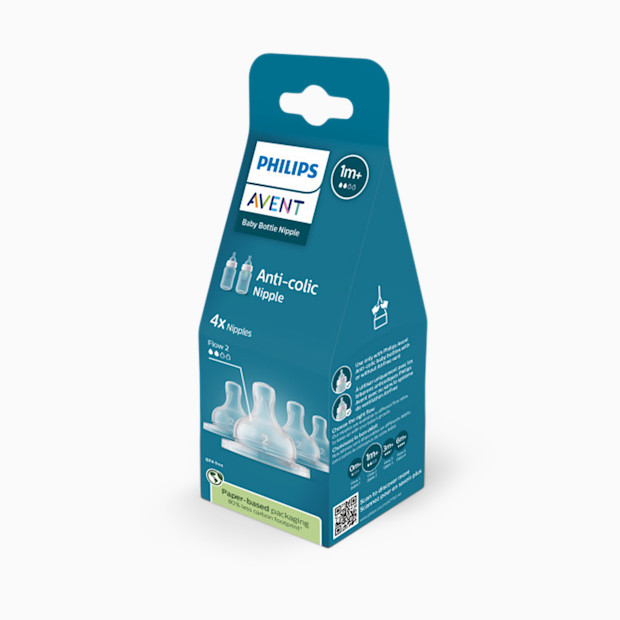 Philips Avent Anti-Colic Baby Bottle Nipples (4 Pack).