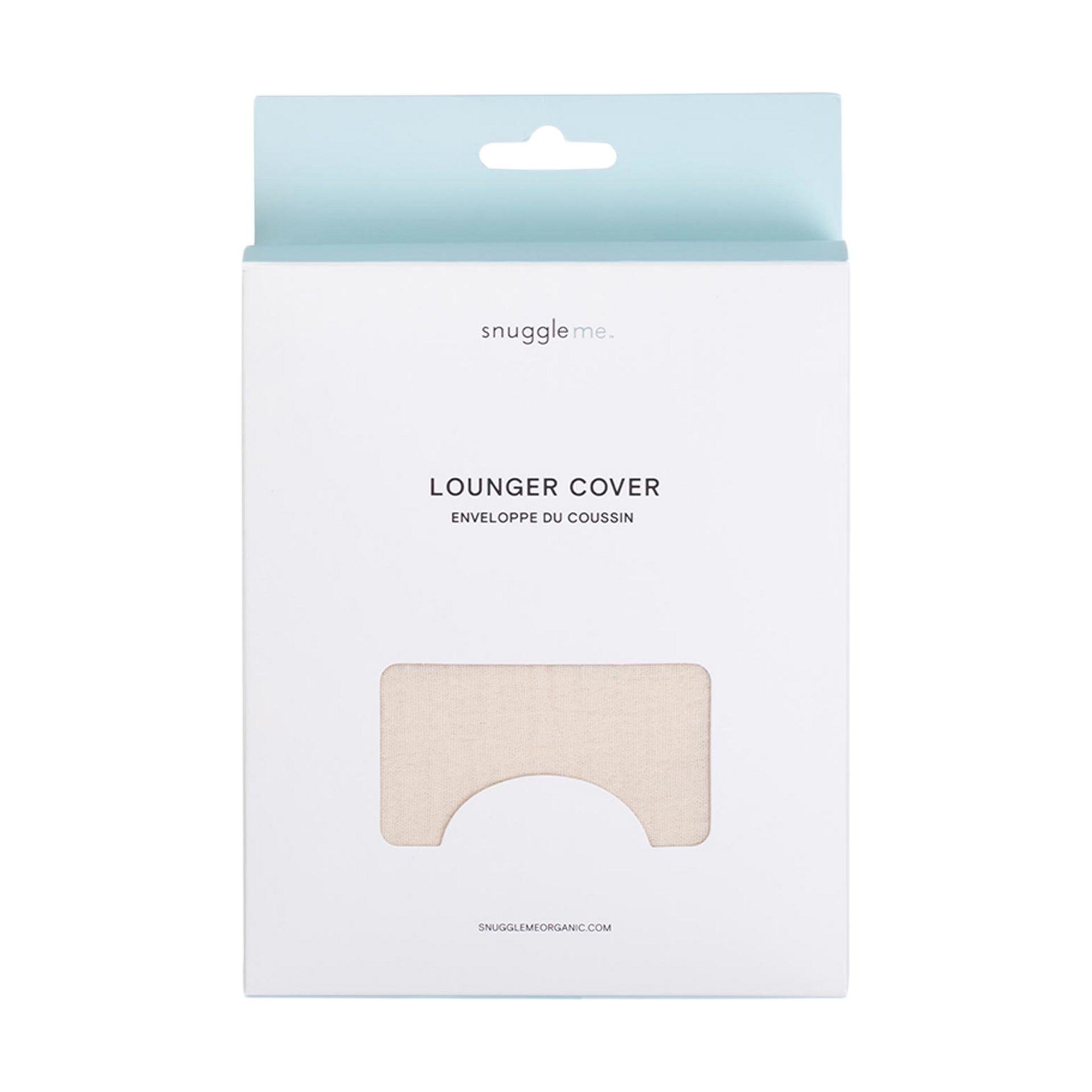 Snuggle Me Organic Infant Lounger Curve Muslin Cover - Natural.