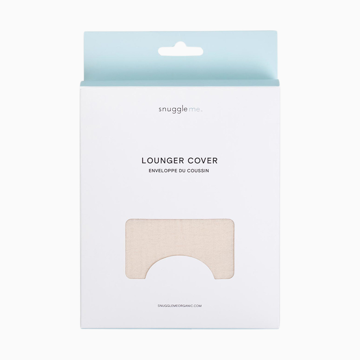 Snuggle Me Organic Infant Lounger Curve Muslin Cover - Natural.