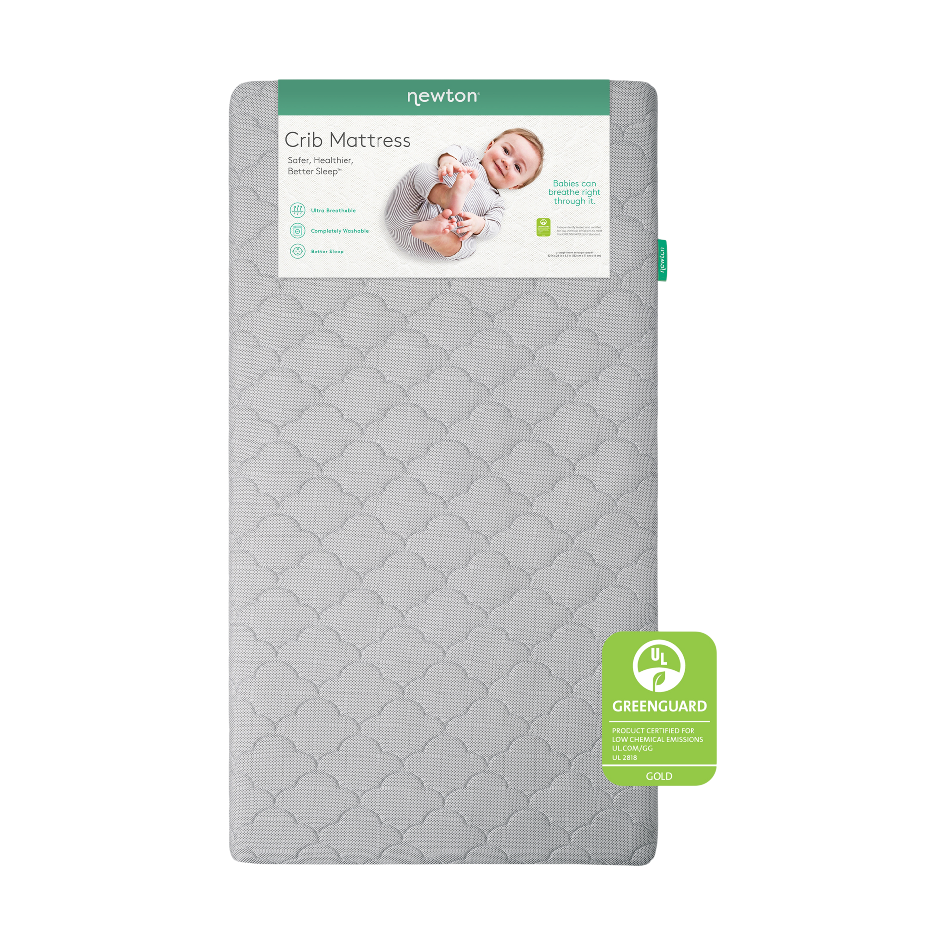 Newton Baby Breathable 2-Stage Crib Mattress.