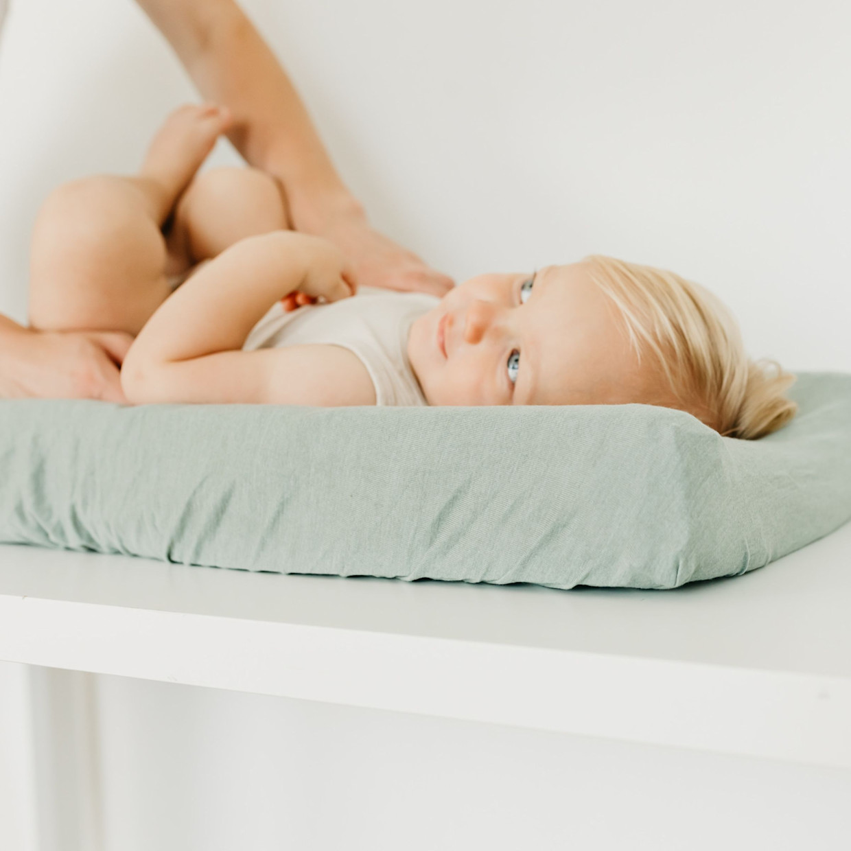 Copper Pearl Premium Knit Diaper Changing Pad Cover - Briar.