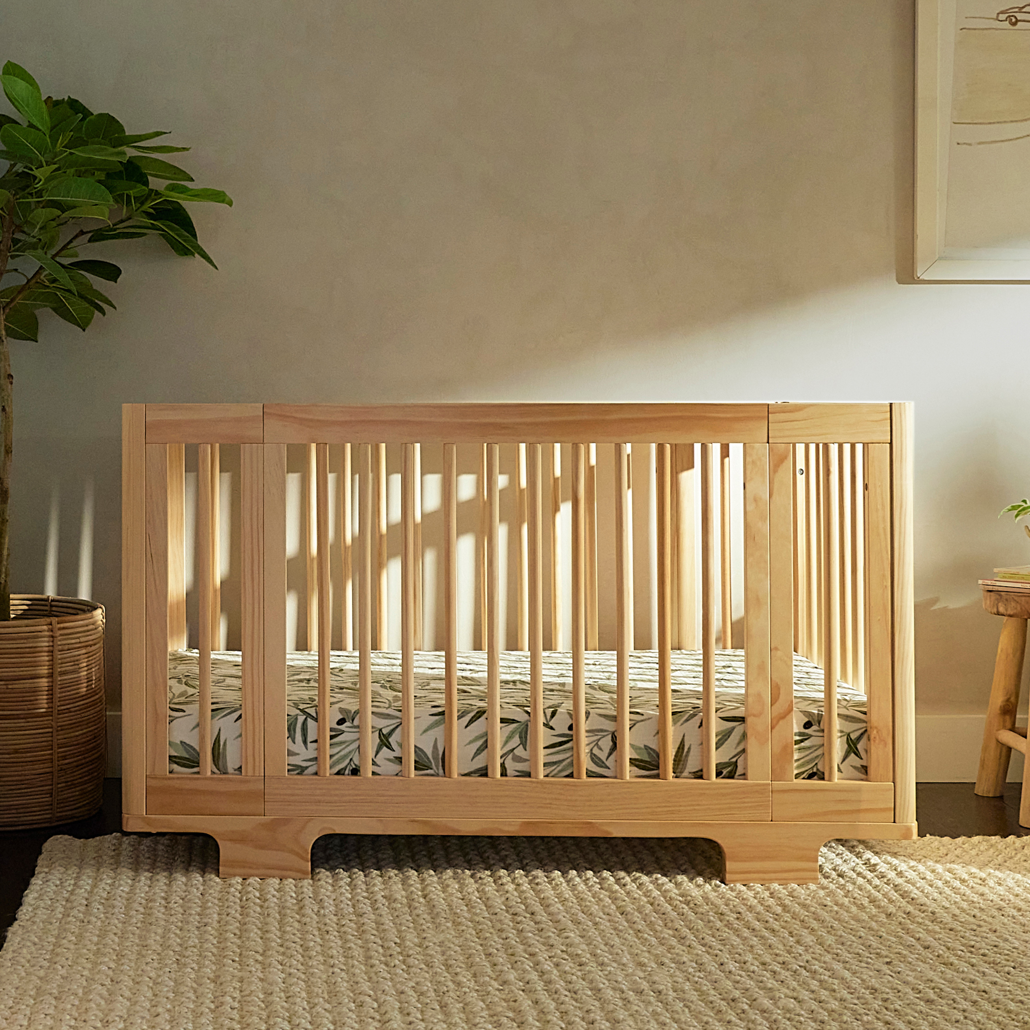 Babyletto Yuzu 8-in-1 Convertible All-Stages Crib - Conversion Kits for Bassinet, Midi Baby Crib to Toddler Bed, Daybed, Full-Size Crib & Baby Bed - Portable & Adjustable - GREENGUARD Gold Certified