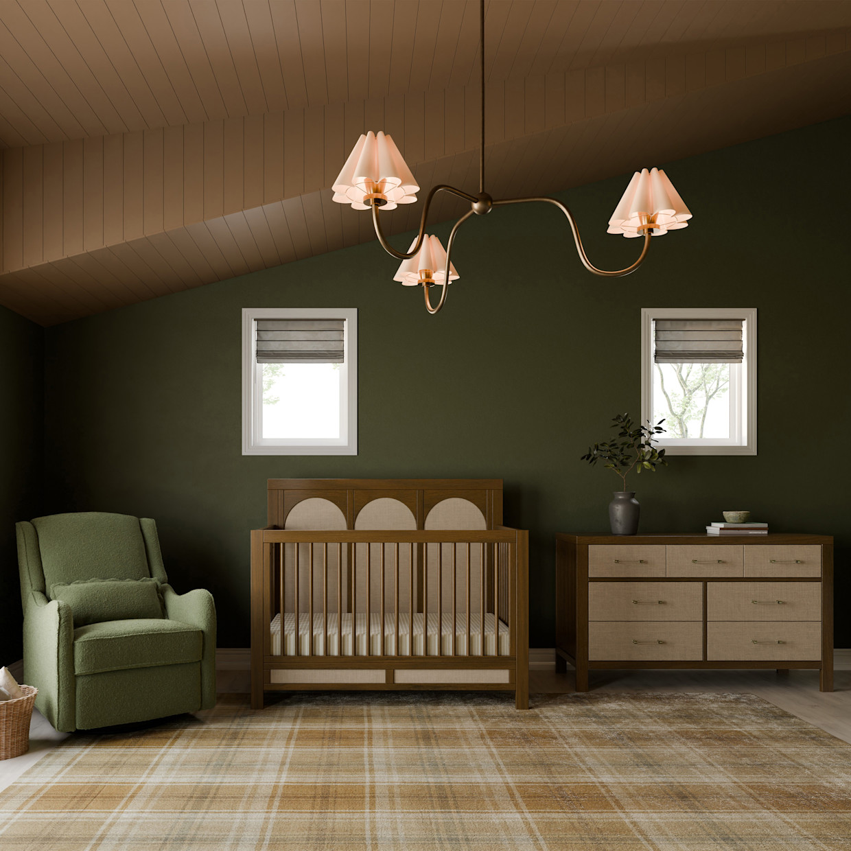 Namesake Eloise 7-Drawer Assembled Dresser - Natural Walnut & Performance Sand Eco-Weave.