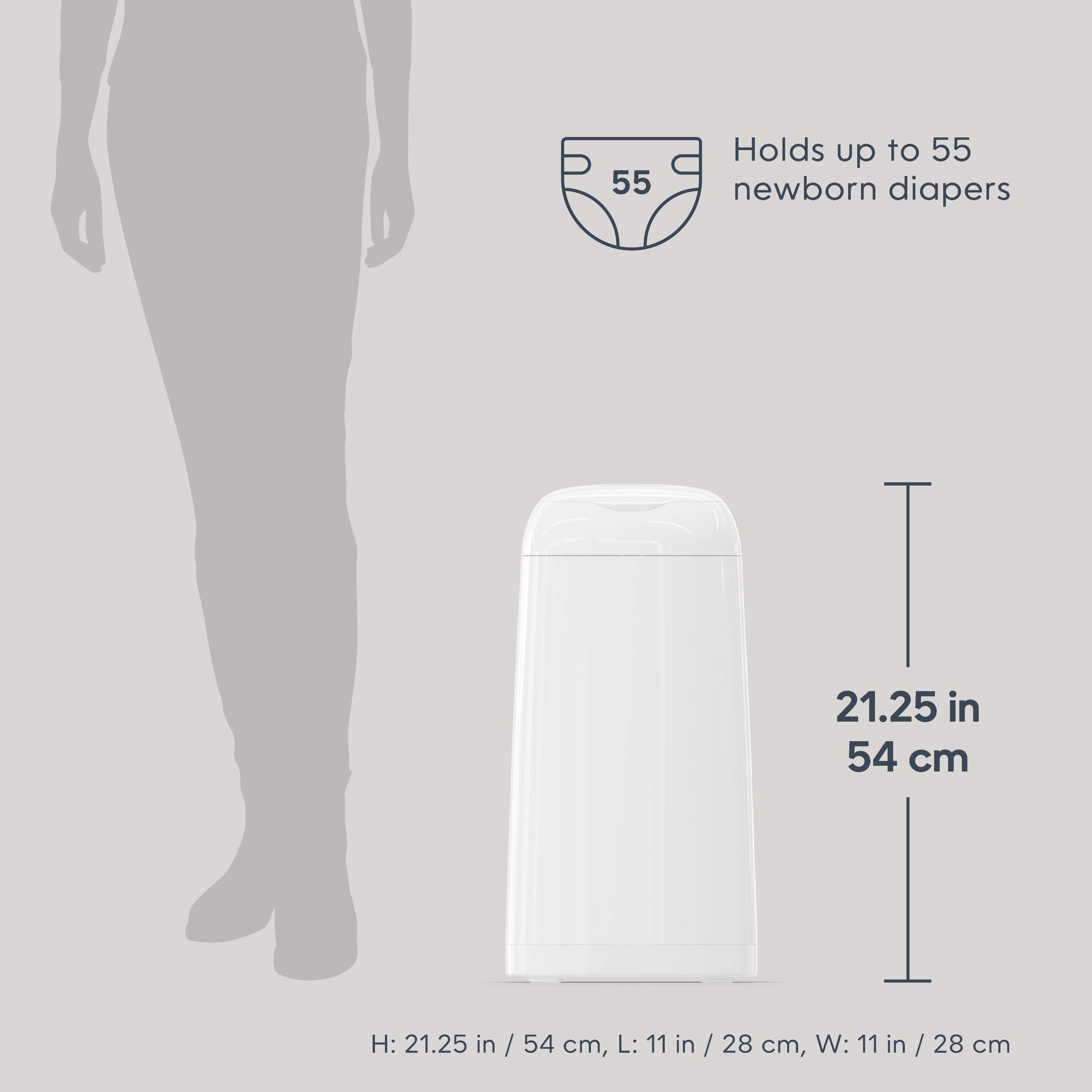 Diaper Genie Classic Diaper Pail Gift Set - White.