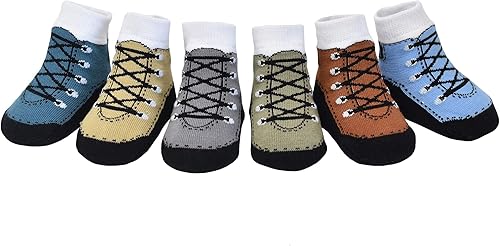 Baby Emporio Baby Socks with Hiking Boot Look + Non-Slip Grip.