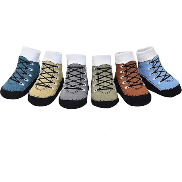 Baby Emporio Baby Socks with Hiking Boot Look + Non-Slip Grip.