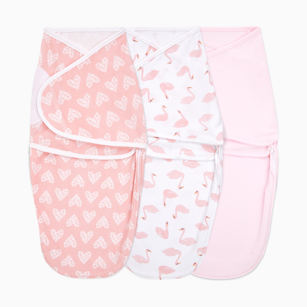 Aden + Anais Essentials Cotton Wrap Swaddles (3 Pack) - Briar Rose, 0-3 Months, 3.