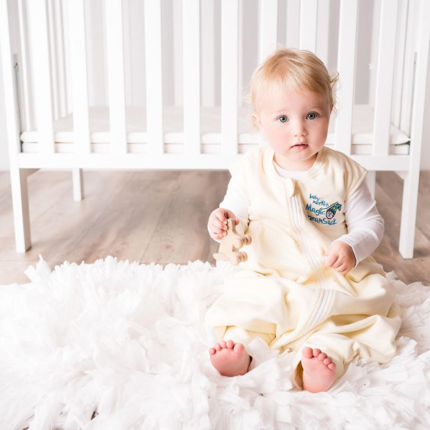 Baby Merlin's Magic Sleepsuit Microfleece Dream Sack Walker - Cream, 12-18 Months.