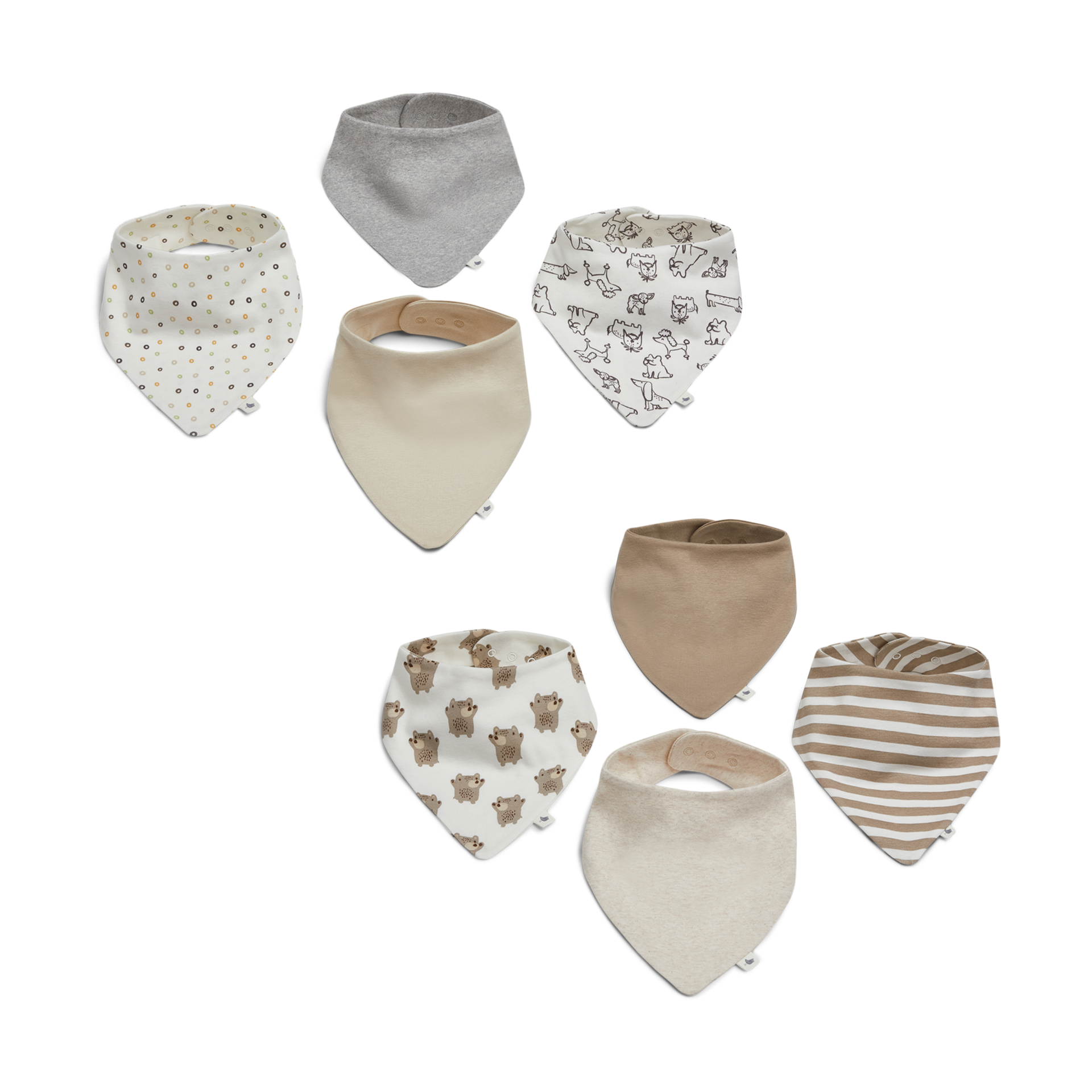Small Story Bandana Bib (8 Pack).