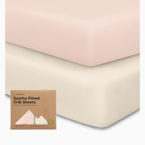 KeaBabies 2-Pack Organic Crib Sheets for Boys, Girls - 52x28 Fitted Crib Mattress Sheet Neutral, Breathable Jersey Cotton Cover for Baby Bed, Toddler Mattress, Soft & Cute Prints (Cameo)