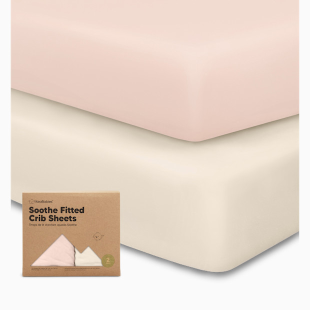 KeaBabies 2-Pack Soothe Fitted Crib Sheets.