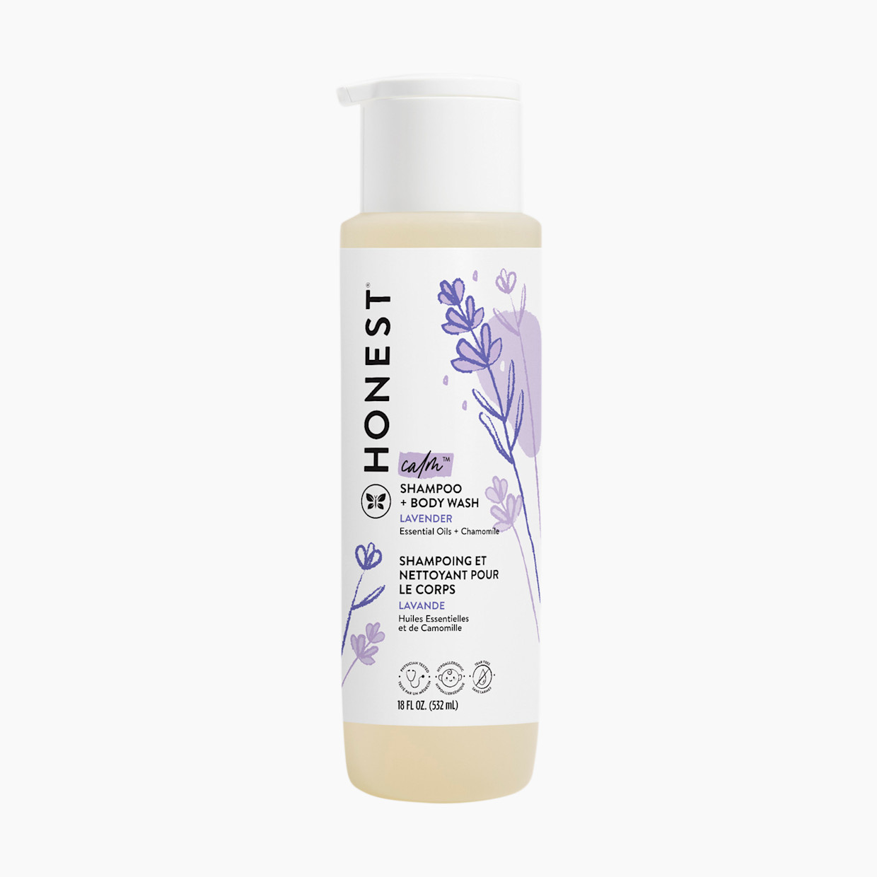 The Honest Company Shampoo & Body Wash - Calm (Lavender), 18 Fl Oz.