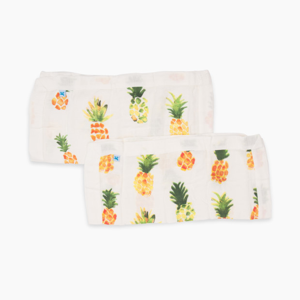 Little Unicorn Deluxe Bamboo Security Blanket (2 Pack) - Pineapple.
