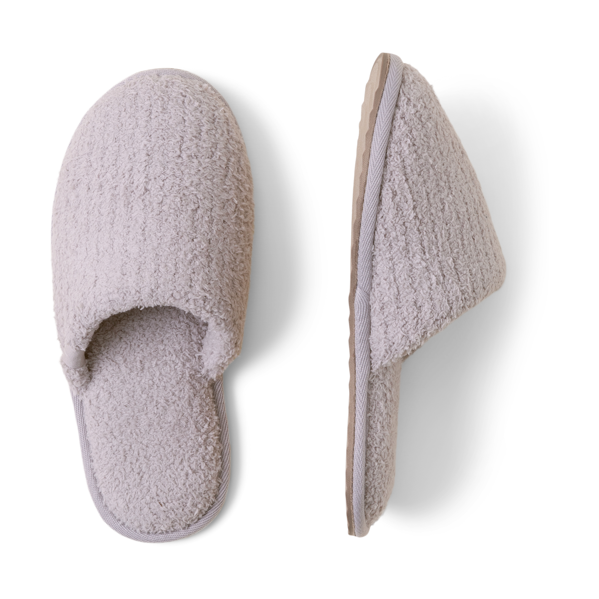 Barefoot Dreams CozyChic Ribbed Slipper - Silver Ice, M.