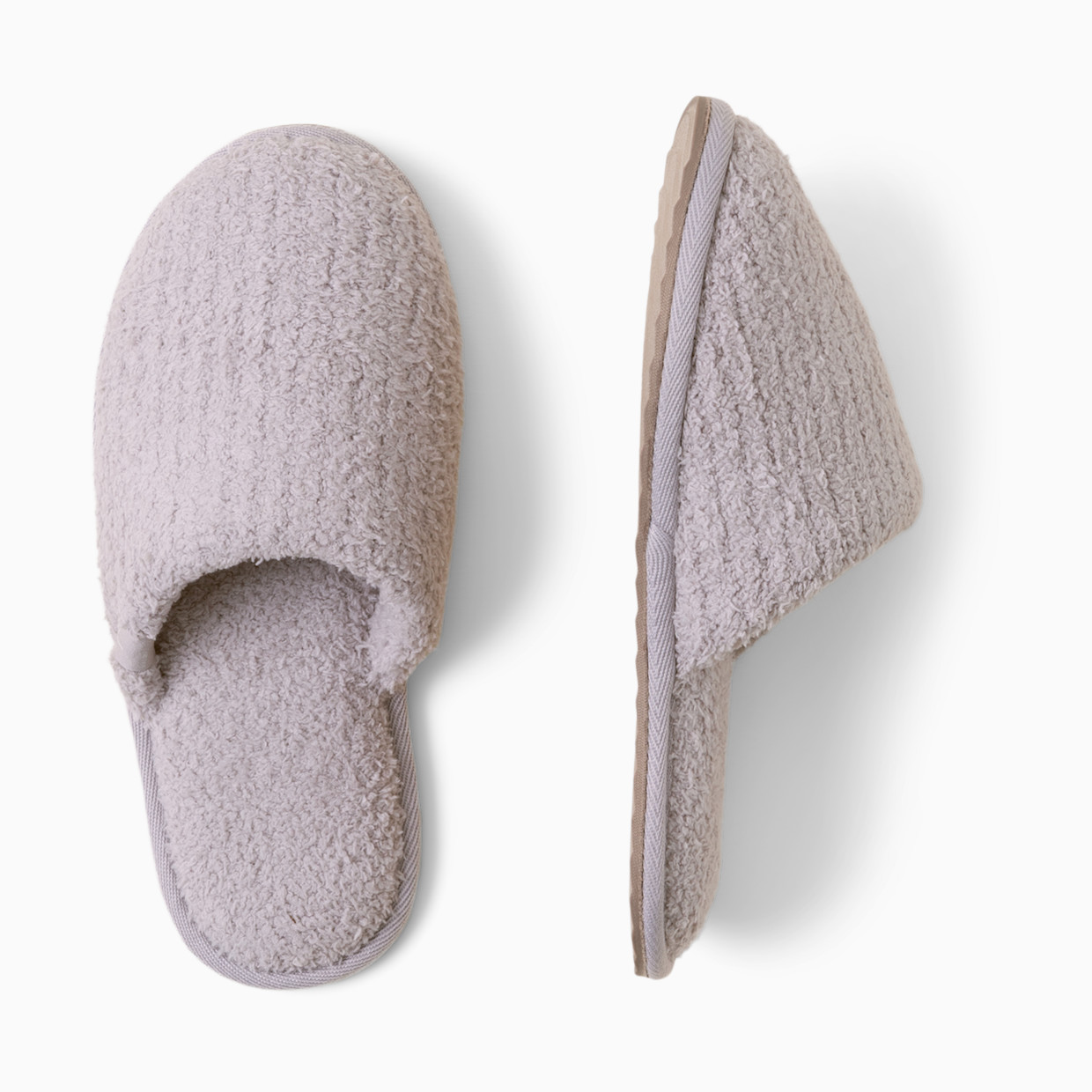 Barefoot Dreams CozyChic Ribbed Slipper - Silver Ice, M.