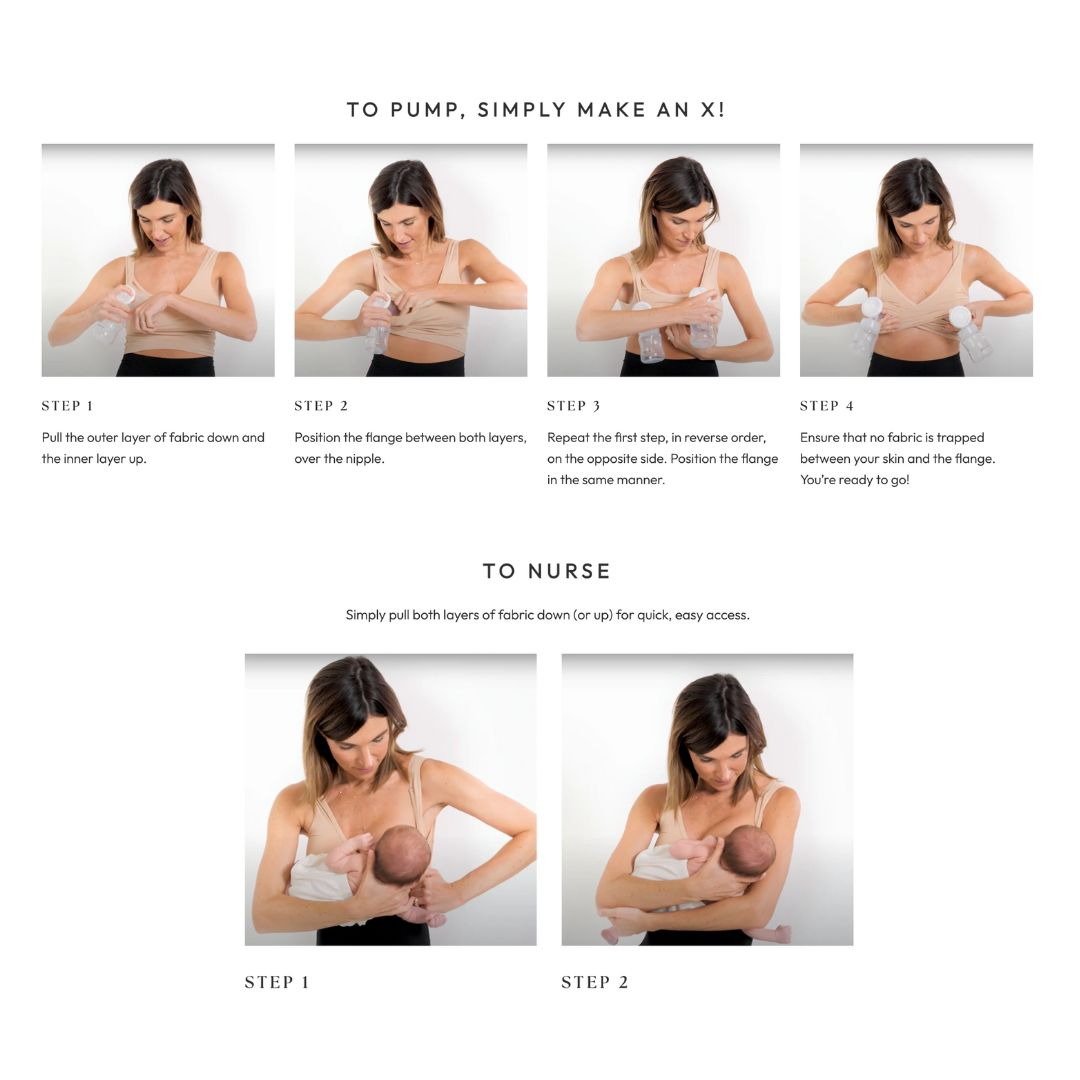 Larken Larken X Nursing + Hands-Free Pumping Bra.