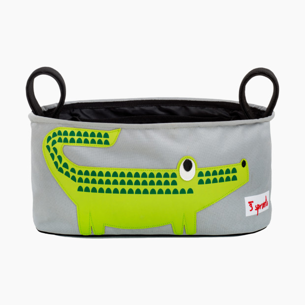 3 Sprouts Stroller Organizer - Green Crocodile.