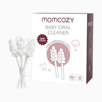 Momcozy Baby Tongue Cleaner Gauze, Baby Toothbrush Disposable Oral Cleaner, Toddler Tooth Brush for Tooth Mouth Gum Clean, Infant Toothbrush Oral Cleaning Stick, Baby Oral Cleaner Newborn, 40 Count