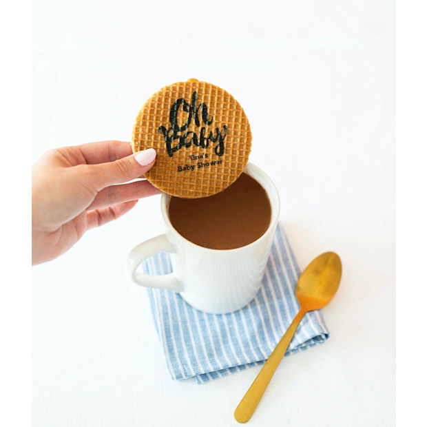 Baby Shower Personalized Stroopwafels.