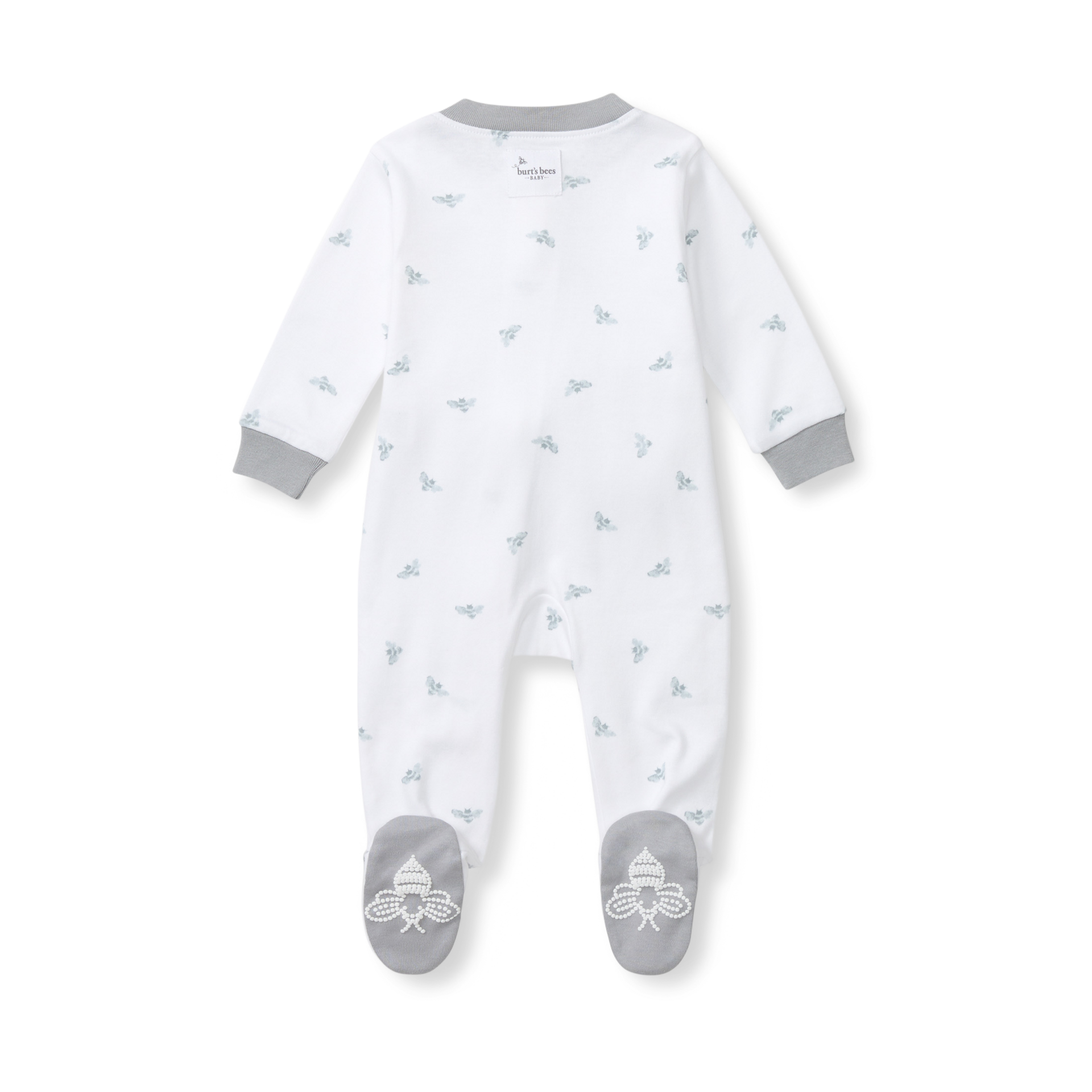 Burt's Bees Baby Organic Sleep & Play Footie Pajamas - Blue Bee, Newborn.