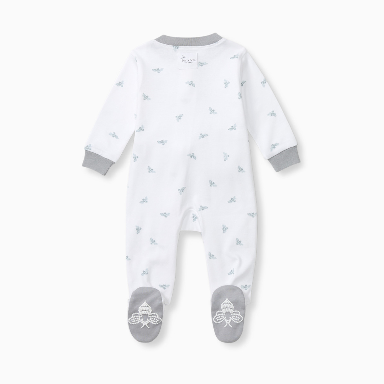 Burt's Bees Baby Organic Sleep & Play Footie Pajamas - Blue Bee, 3-6 M.