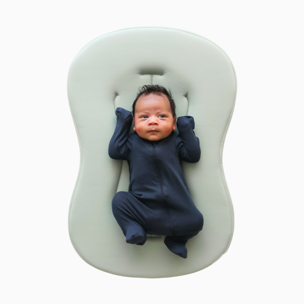 Snuggle Me Organic Infant Lounger Curve - Sage.