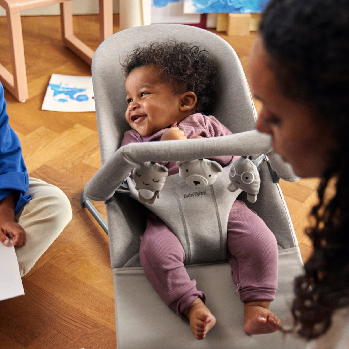 BabyBjörn Toy for Bouncer Soft - Friends Neutrals.