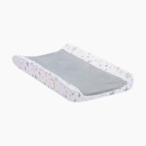 Lambs & Ivy Goodnight Moon White/Gray Changing Pad Cover - Moons/Stars