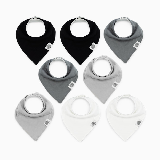 Parker Baby Co. Bandana Bib Set (8-Pack) - Basics Set.