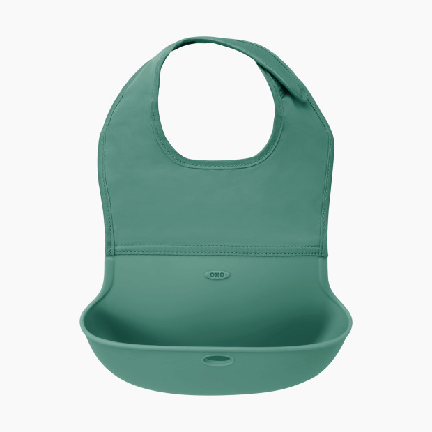 OXO Tot Roll Up Bib (2 Pack) - Sage/Gray.
