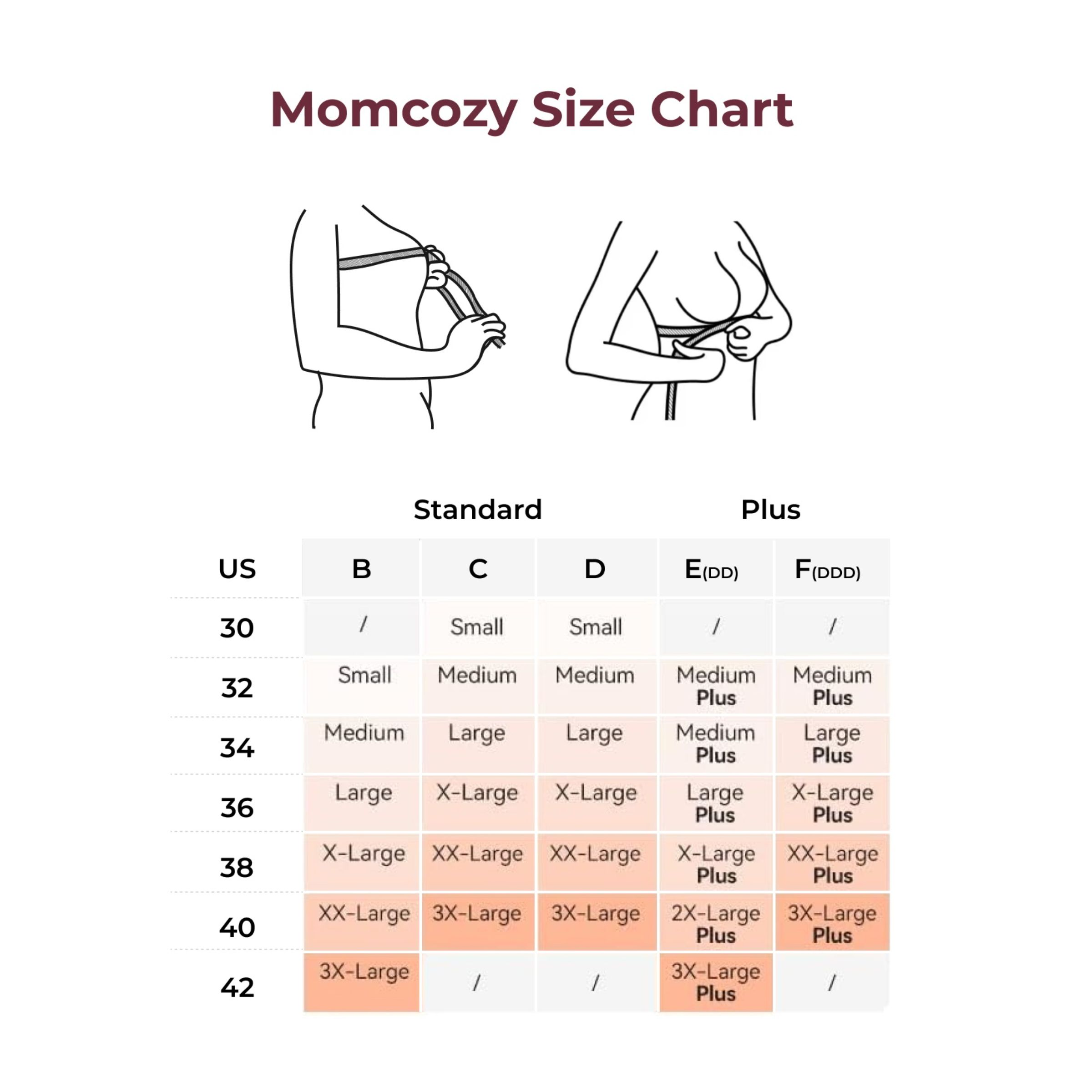 Momcozy Seamless Nursing Bra - Black, Medium.