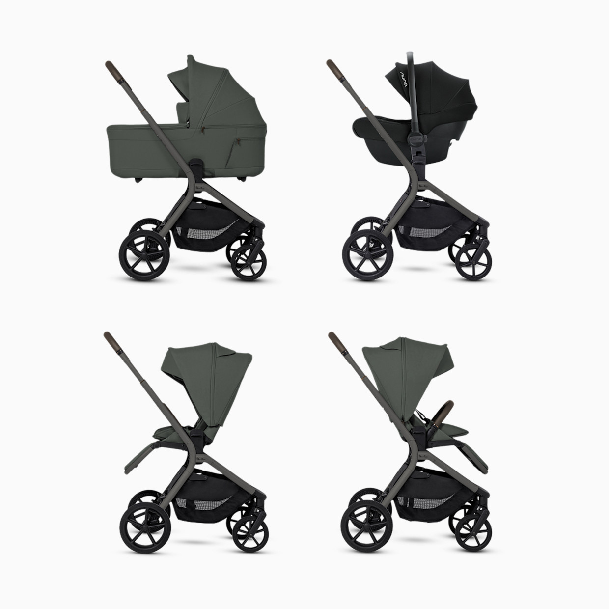 Silver Cross Breez Mid-Size Compact Stroller - Pewter.