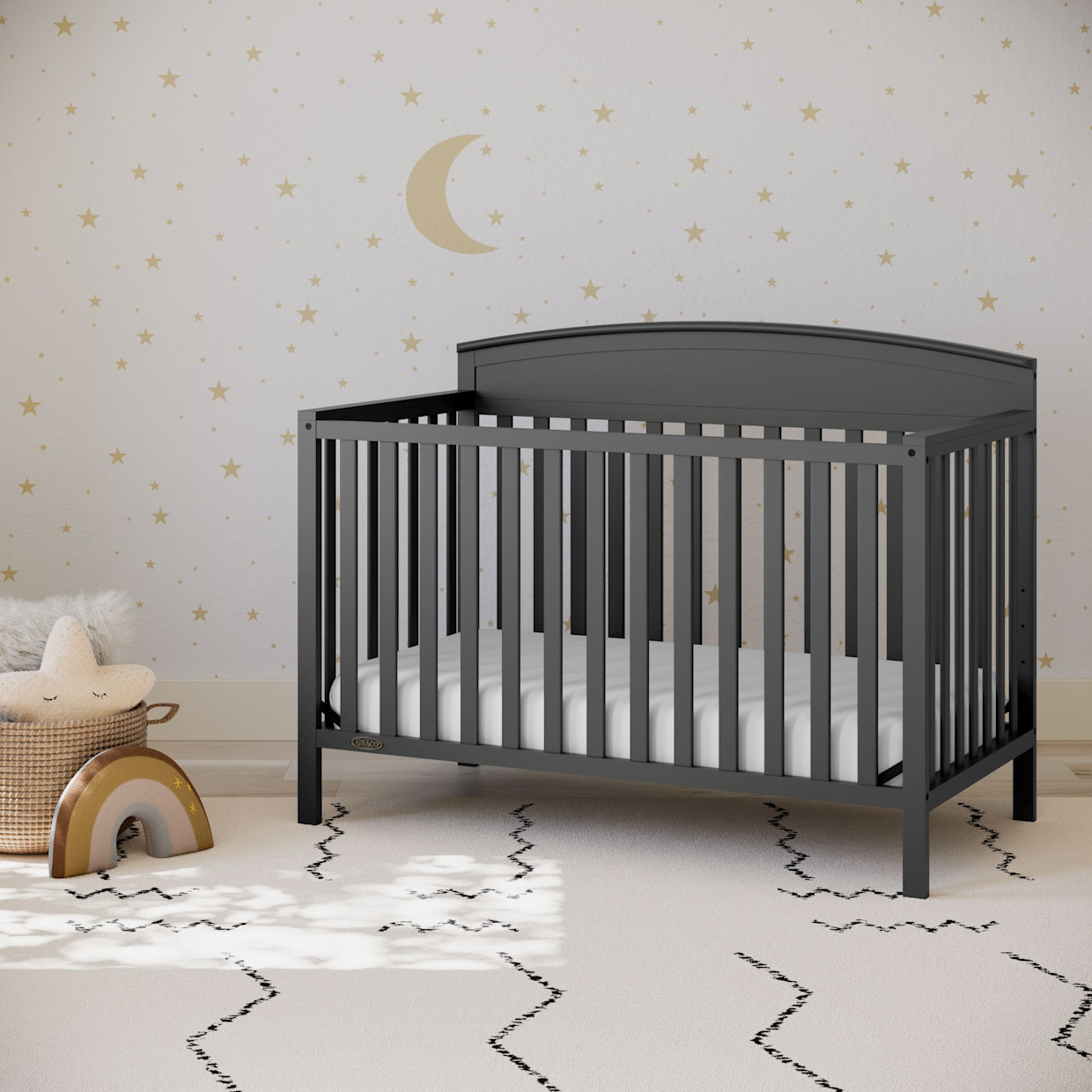Graco Benton 5-in-1 Convertible Crib - Gray.