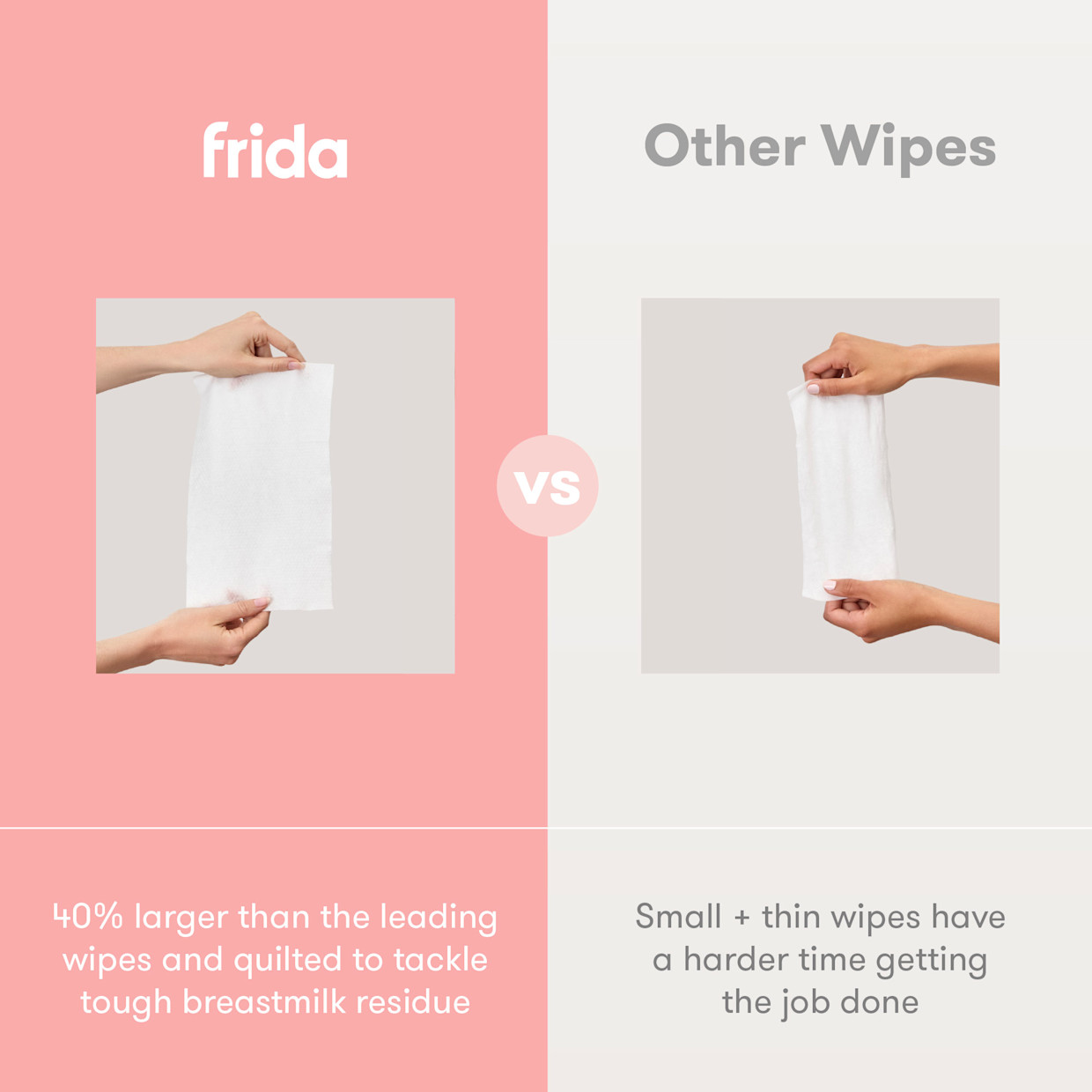 Frida Mom Pump Cleaning Wipes.