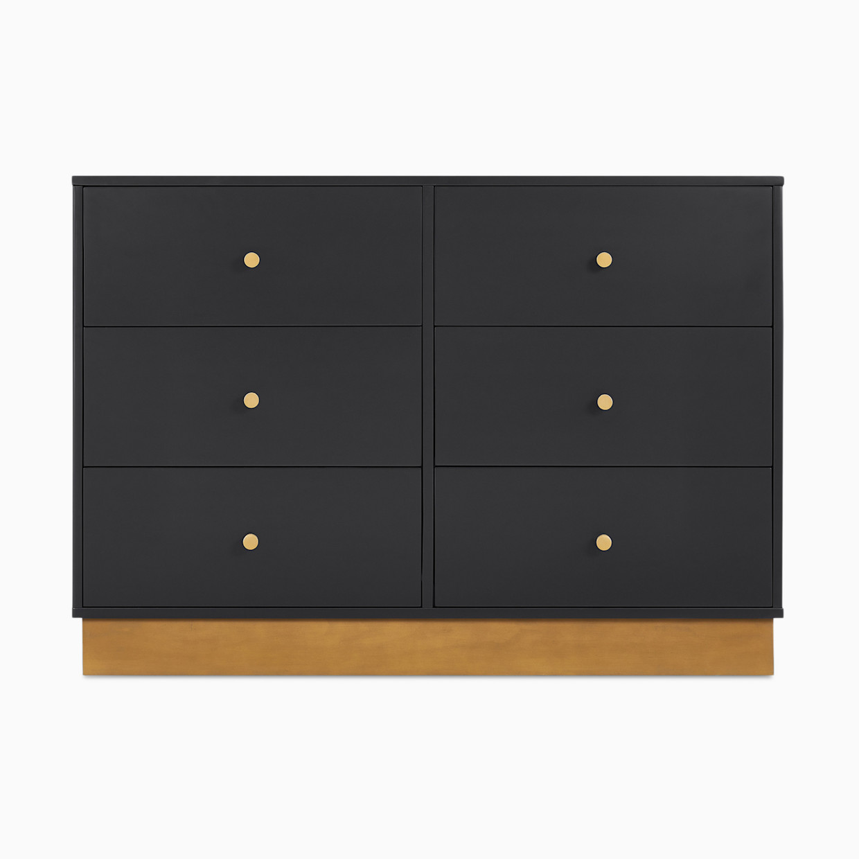 Delta Children James 6 Drawer Dresser - Midnight Grey/Acorn.
