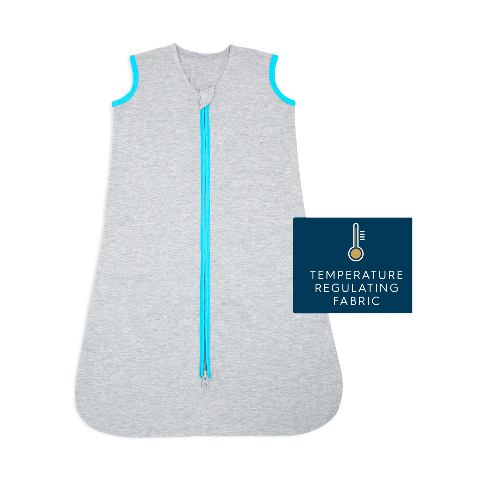 Halo Ideal Temp SleepSack Swaddle Heather Grey, Medium Babylist Shop