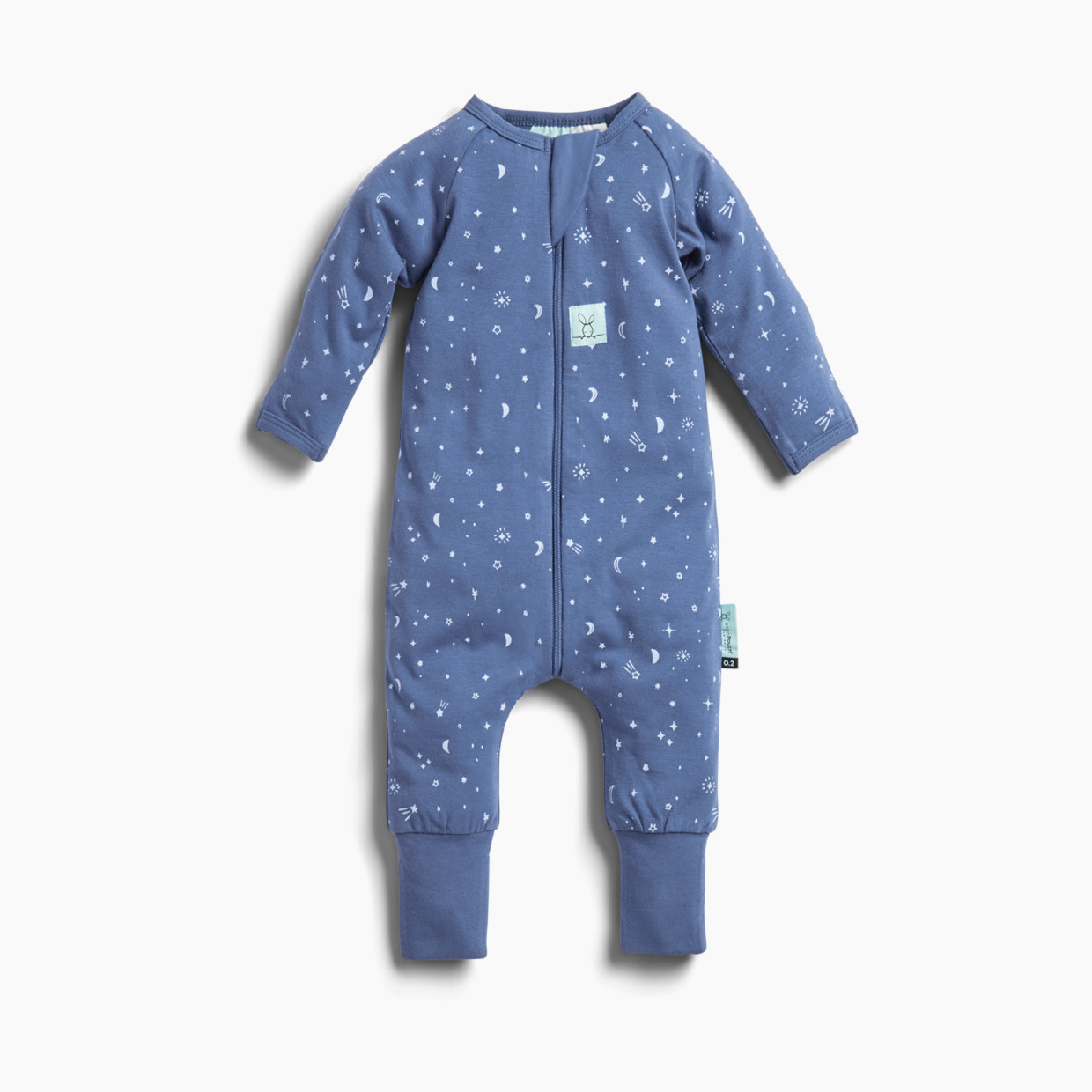ergoPouch Long Sleeve Romper 0.2 TOG - Night Sky, 3-6 Months.