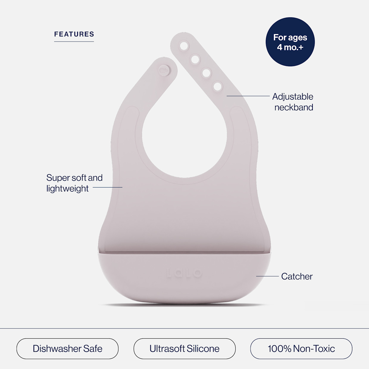 Lalo The Bib - Lavender, 2.