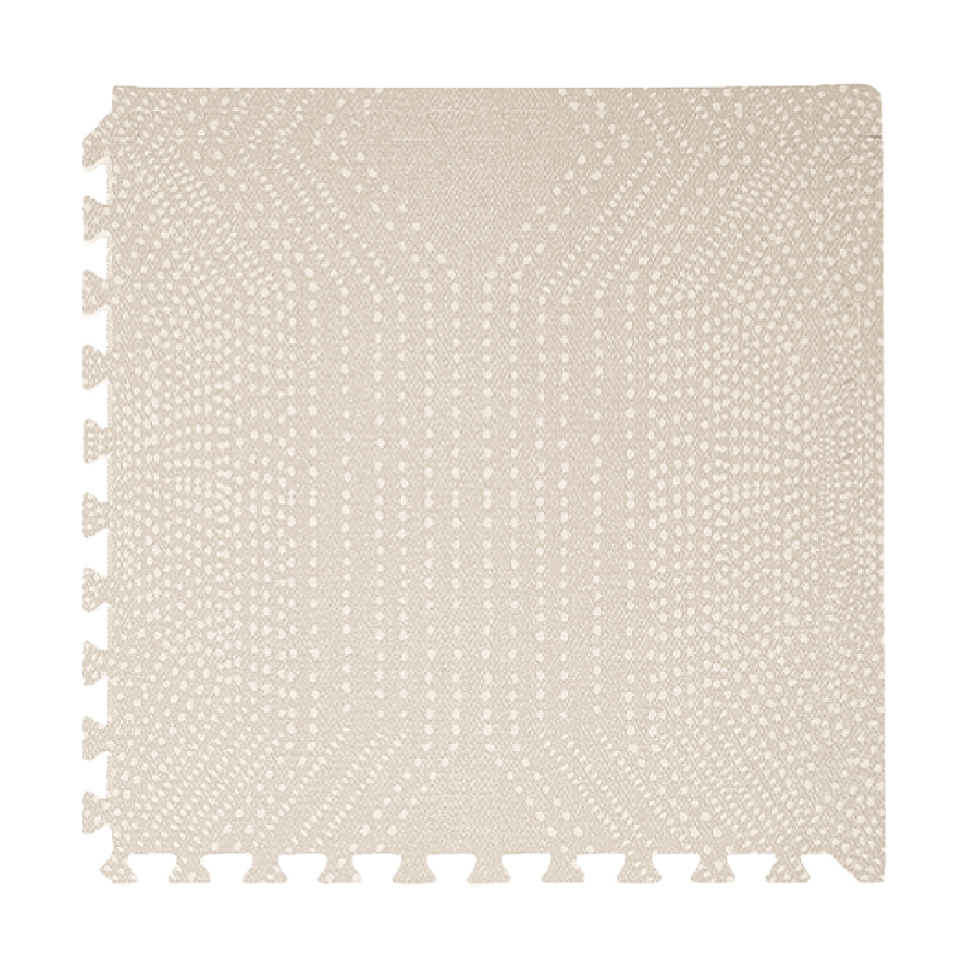 Toddlekind Haven Foam Play Mat | Deco Collection - Ecru, 6X8.