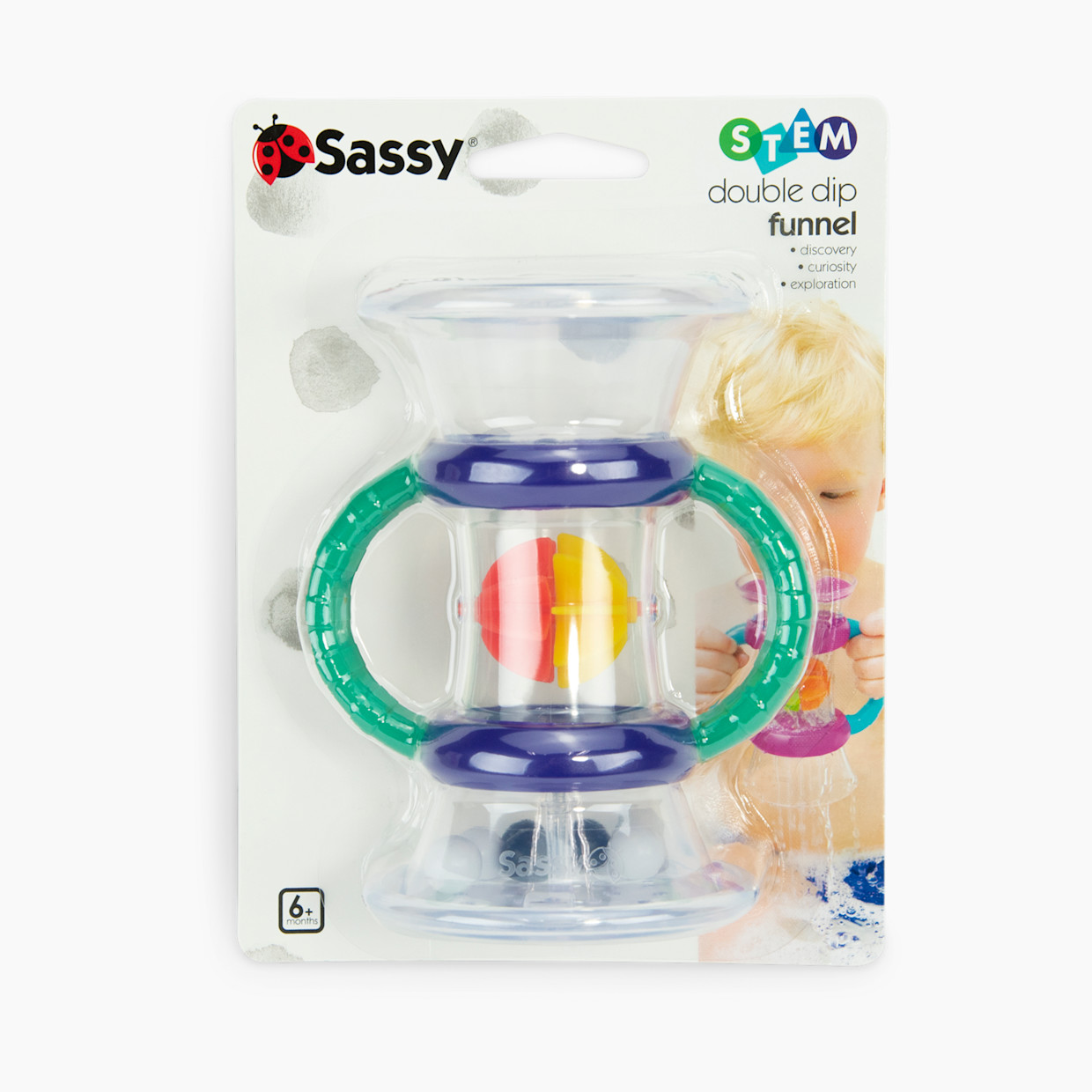 Sassy Double Dip Funnel Bath Toy.