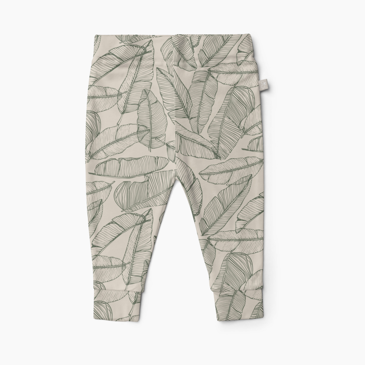 Goumi Kids x Babylist Baby Pants - Banana Leaf, 3-6 M.