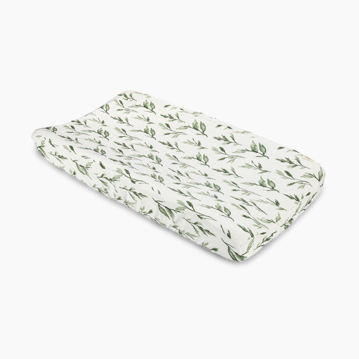 Crane Baby Cotton Quilted Change Pad Cover - Parker Leaf.