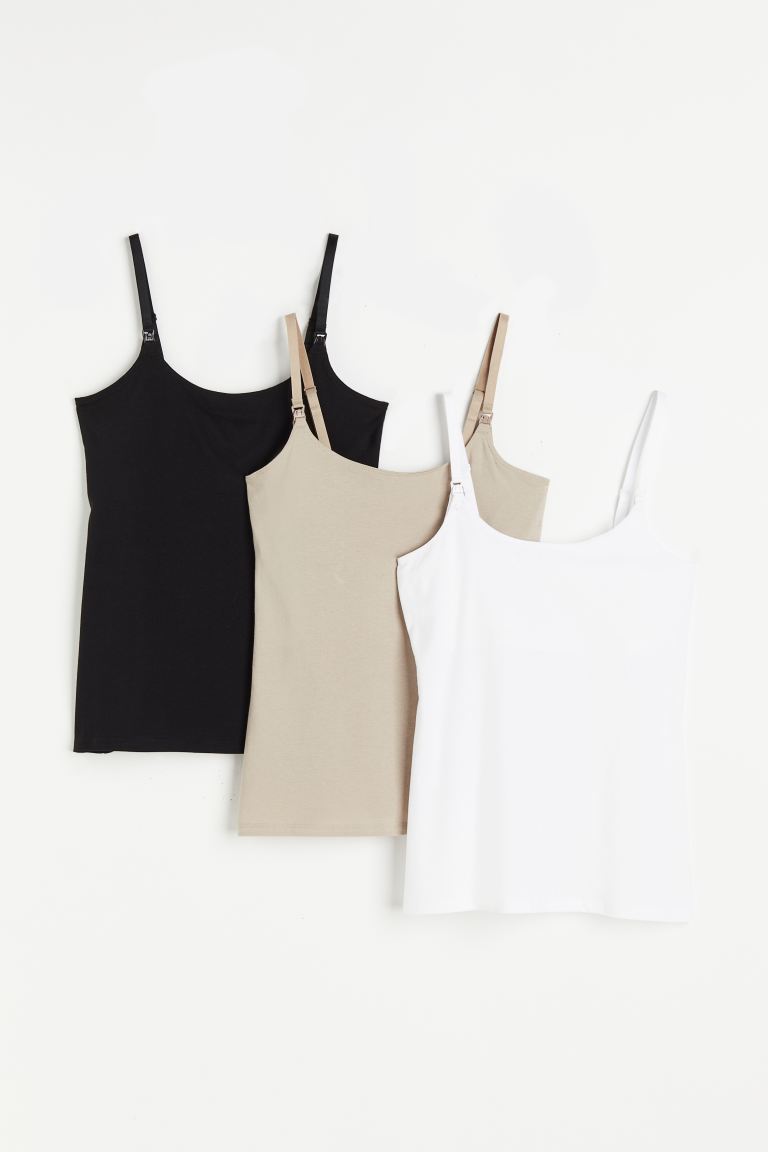 H&M MAMA 3-pack Nursing Tank Tops - $34.99.