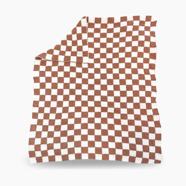 Zalamoon Checkered Solo Blanket - Sienna, 30x40.