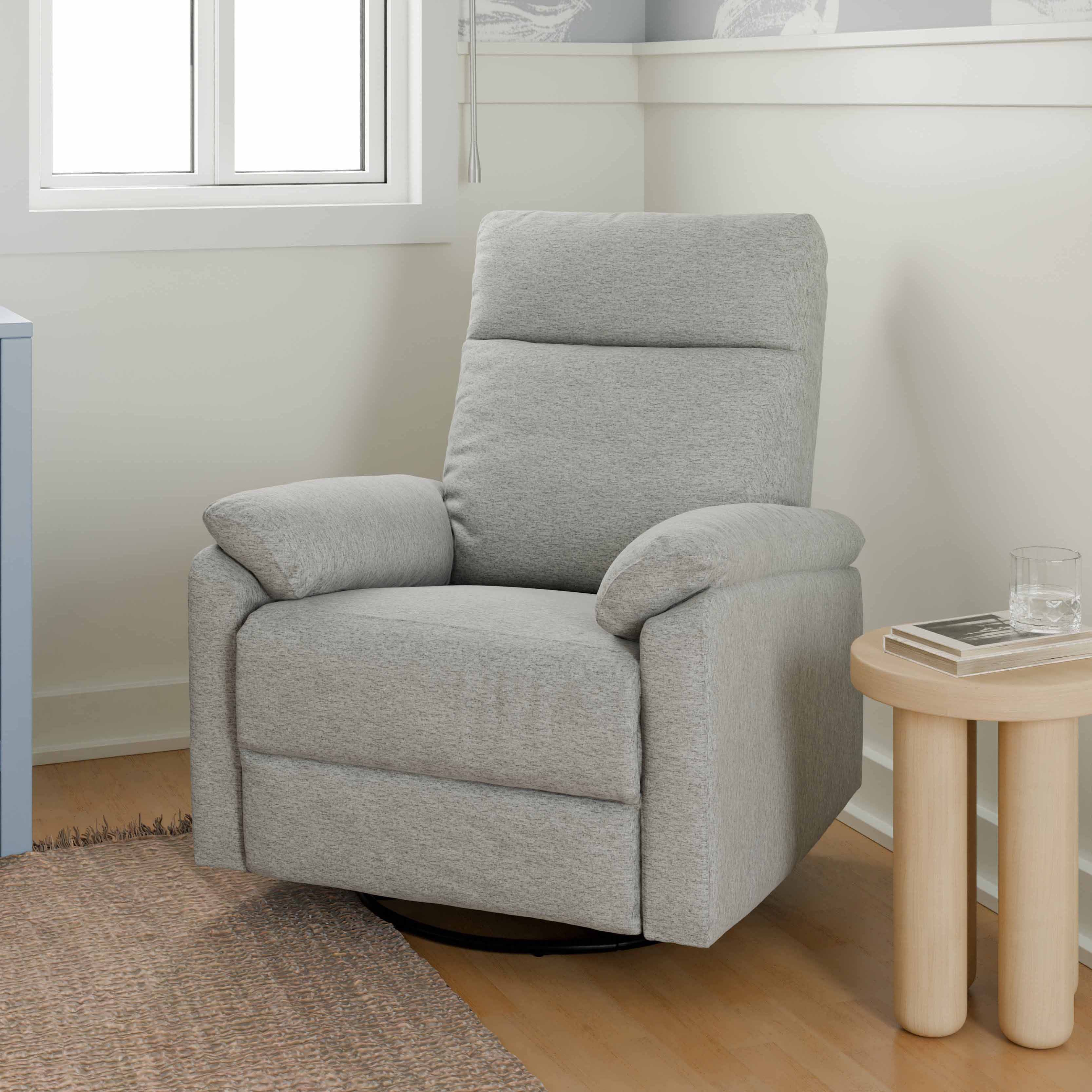 daVinci Suzy Electronic Recliner and Swivel Glider - Frost Grey.