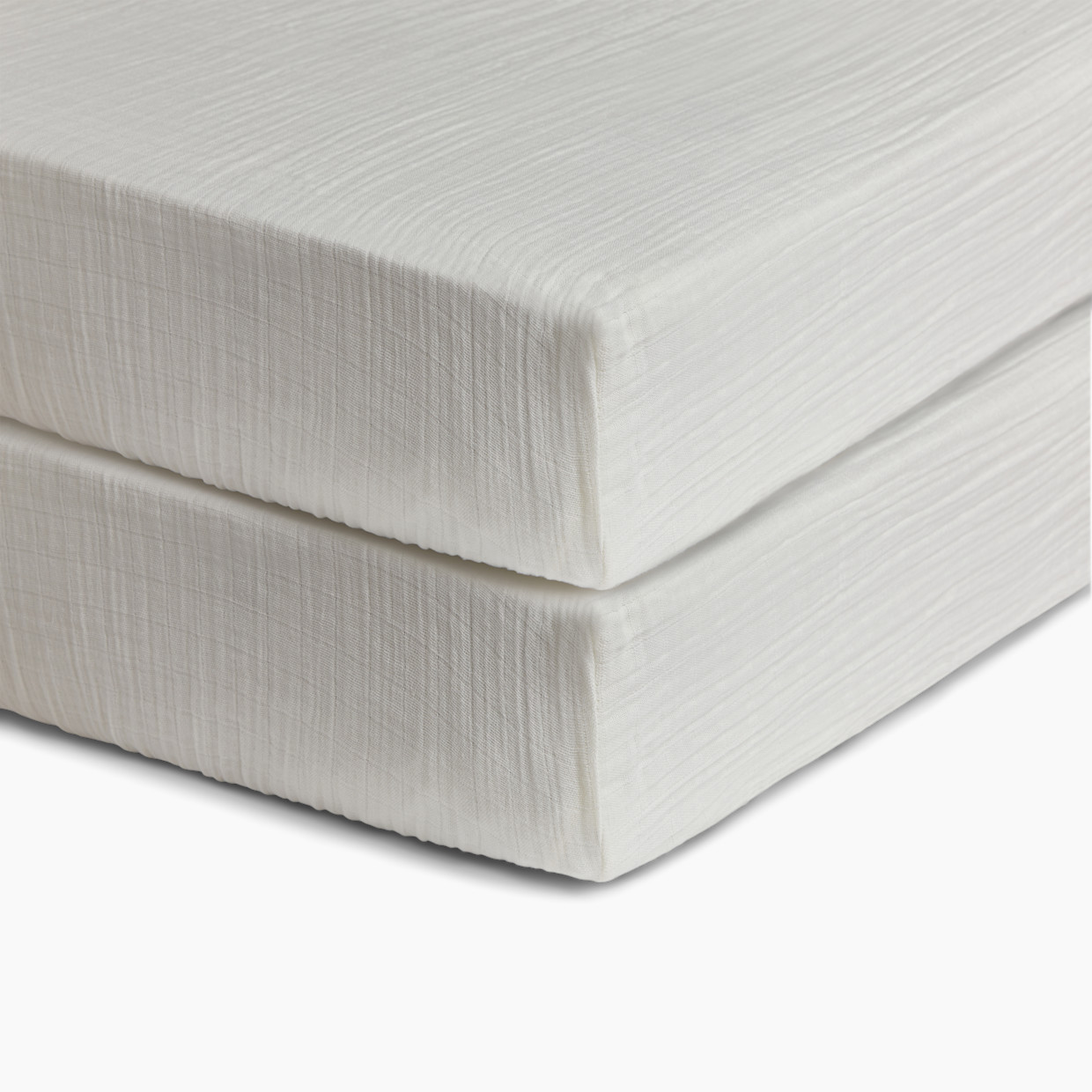 Soundly Organic Cotton Muslin Crib Sheet (2 Pack) Snow White