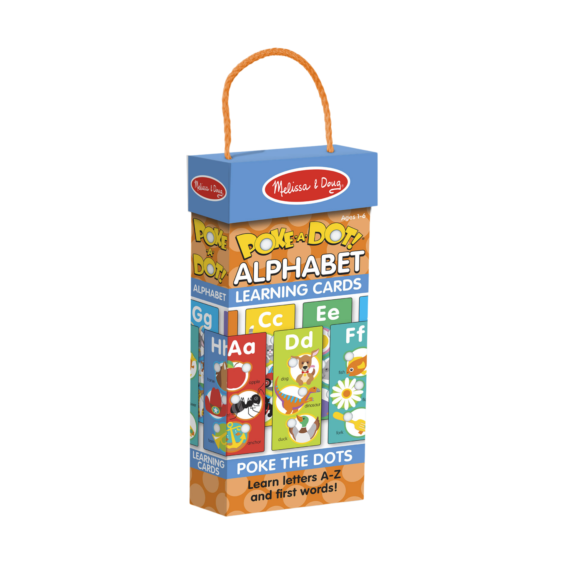Melissa & Doug Poke-a-Dot Alphabet Learning Cards.