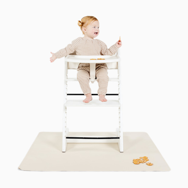Gathre Easy Clean High Chair & Play Mat - Ivory.