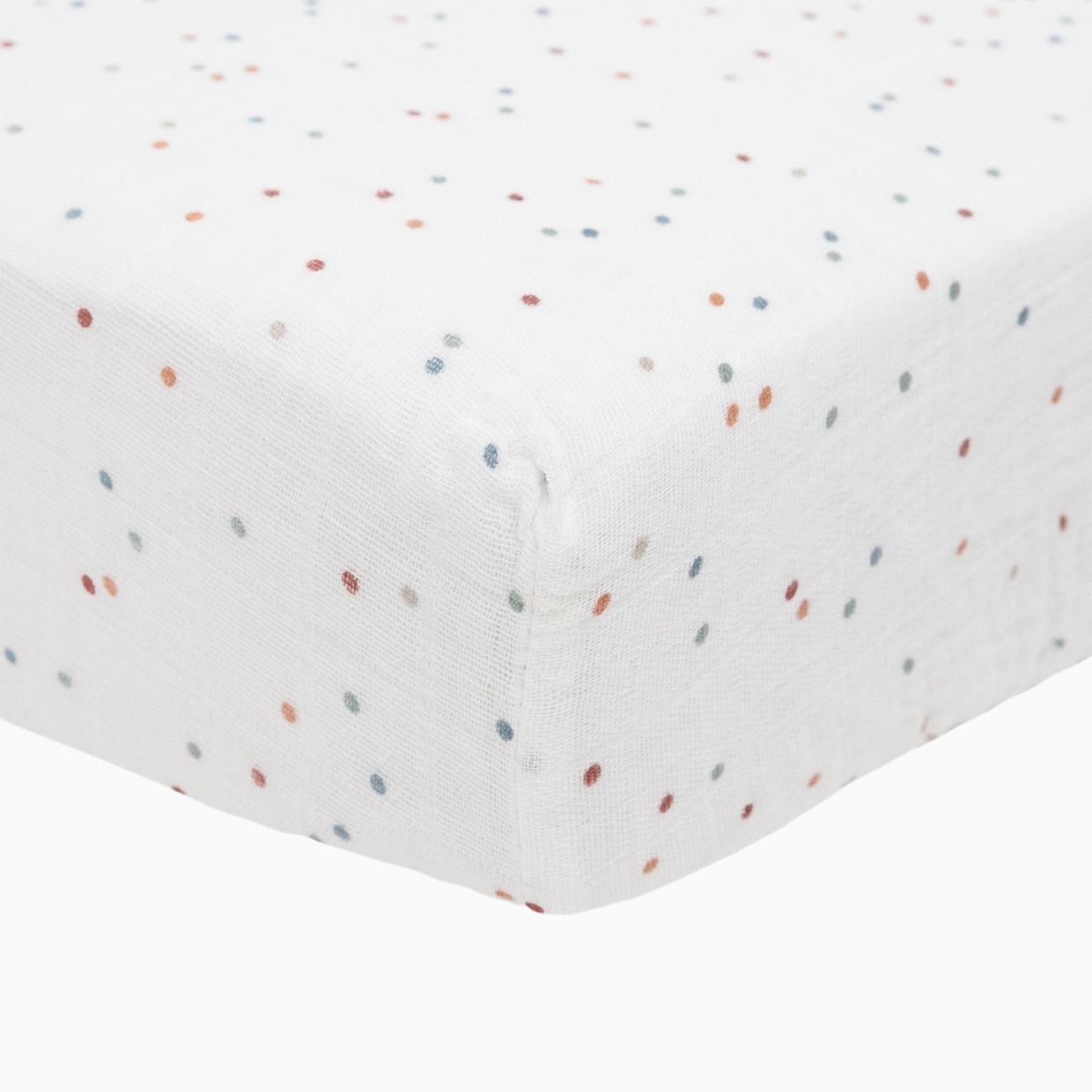 Little Unicorn Cotton Muslin Crib Sheet - Dots.