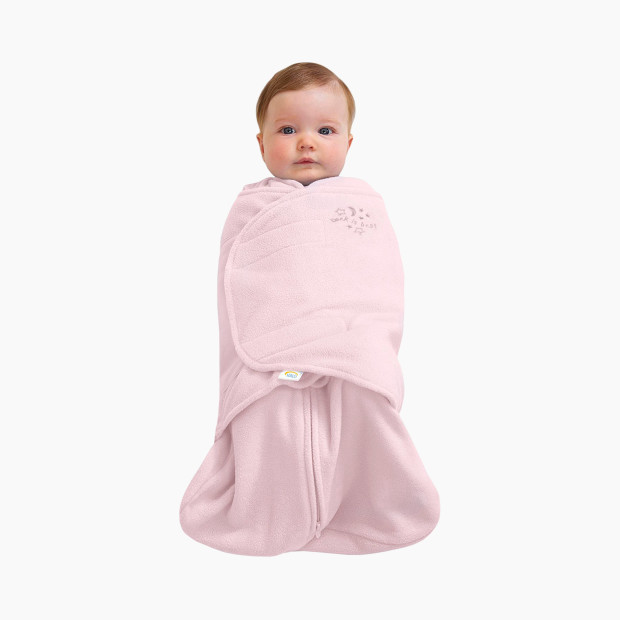 Halo SleepSack Swaddle micro fleece - Pink, Small | Babylist Shop